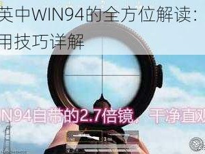 和平精英中WIN94的全方位解读：性能数据与使用技巧详解