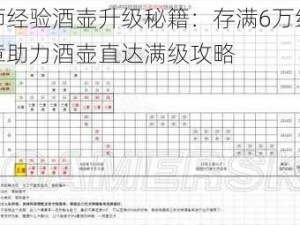 阴阳师经验酒壶升级秘籍：存满6万经验值，勋章助力酒壶直达满级攻略