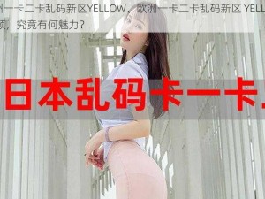 欧洲一卡二卡乱码新区YELLOW、欧洲一卡二卡乱码新区 YELLOW 视频，究竟有何魅力？