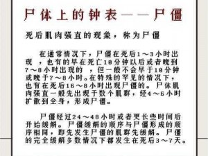 死亡僵尸：揭秘不死之身的恐怖秘密与背后真相的探索