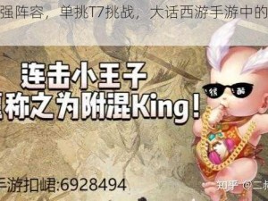 手握超强阵容，单挑T7挑战，大话西游手游中的我无所畏惧