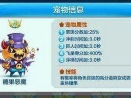 天天酷跑恶魔糖果与温蒂尼属性技能对比分析：谁更胜一筹？