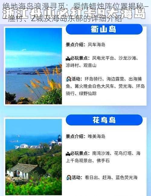 绝地海岛浪漫寻觅：爱情蜡烛阵位置揭秘——渔村、Z城及海岛东部的详细介绍