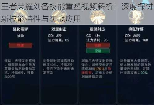 王者荣耀刘备技能重塑视频解析：深度探讨新技能特性与实战应用