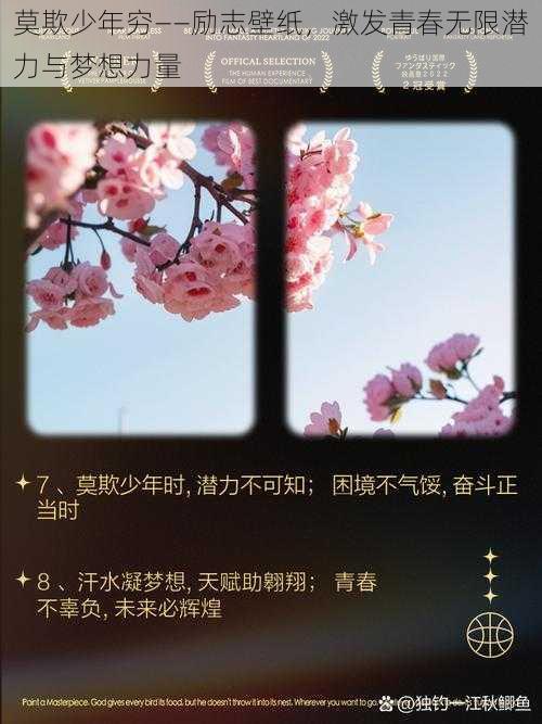 莫欺少年穷——励志壁纸，激发青春无限潜力与梦想力量