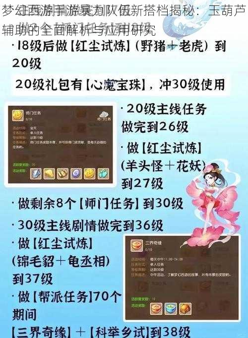 梦幻西游手游暴力队伍新搭档揭秘：玉葫芦辅助的全面解析与应用研究