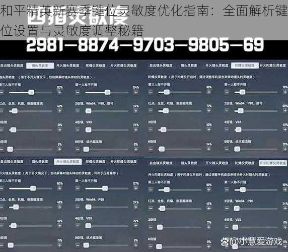 和平精英新赛季键位灵敏度优化指南：全面解析键位设置与灵敏度调整秘籍