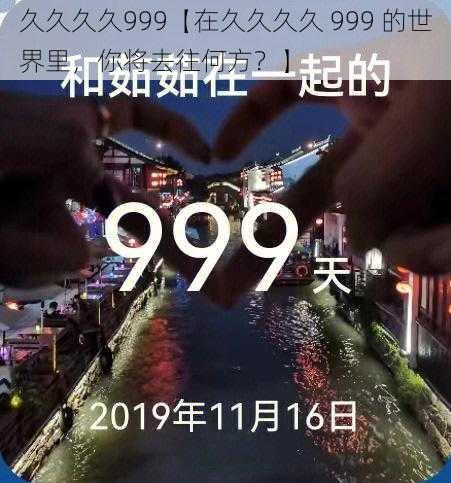 久久久久999【在久久久久 999 的世界里，你将去往何方？】