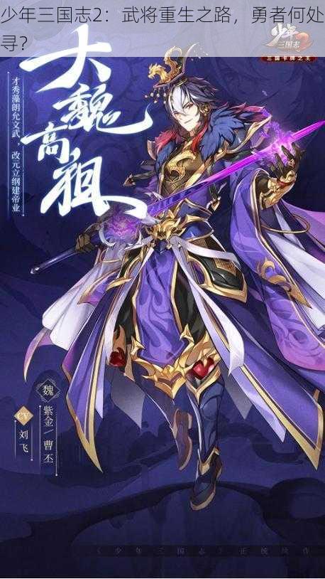 少年三国志2：武将重生之路，勇者何处寻？