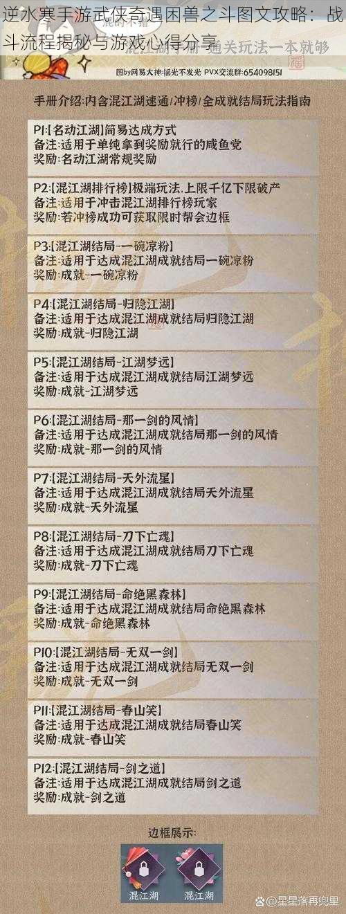 逆水寒手游武侠奇遇困兽之斗图文攻略：战斗流程揭秘与游戏心得分享