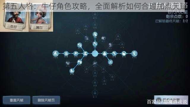 第五人格：牛仔角色攻略，全面解析如何合理加点天赋