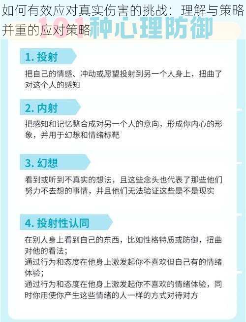 如何有效应对真实伤害的挑战：理解与策略并重的应对策略