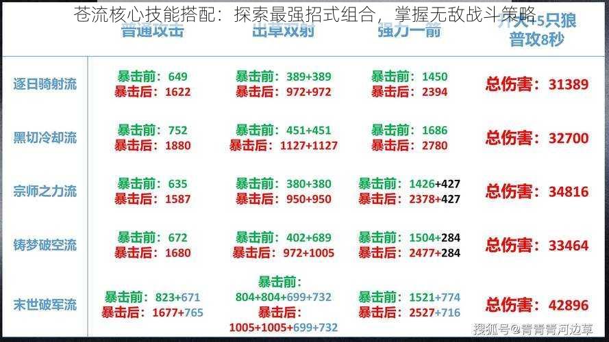 苍流核心技能搭配：探索最强招式组合，掌握无敌战斗策略